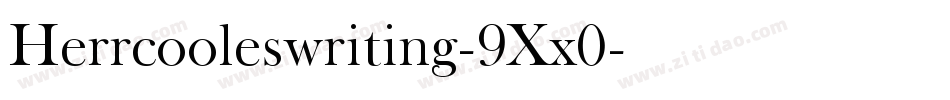 Herrcooleswriting-9Xx0字体转换