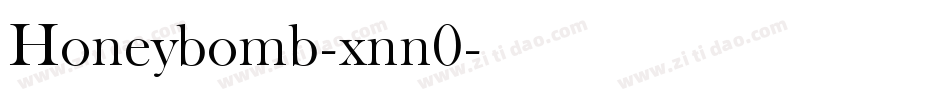 Honeybomb-xnn0字体转换