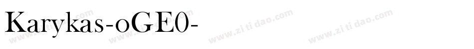 Karykas-oGE0字体转换
