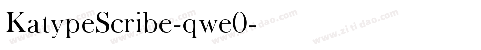 KatypeScribe-qwe0字体转换