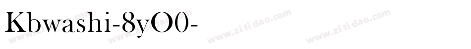 Kbwashi-8yO0字体转换