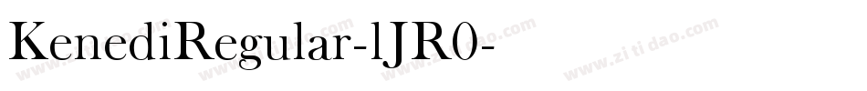 KenediRegular-lJR0字体转换