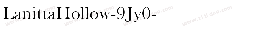 LanittaHollow-9Jy0字体转换
