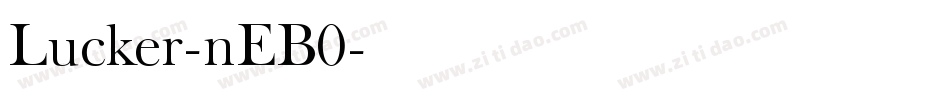 Lucker-nEB0字体转换