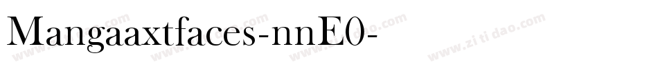 Mangaaxtfaces-nnE0字体转换
