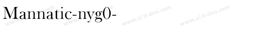Mannatic-nyg0字体转换