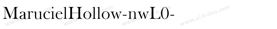 MarucielHollow-nwL0字体转换