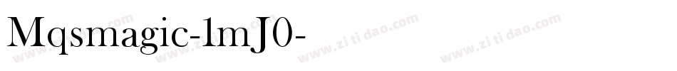 Mqsmagic-1mJ0字体转换
