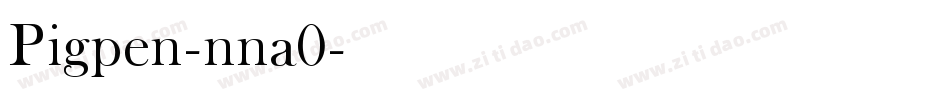 Pigpen-nna0字体转换