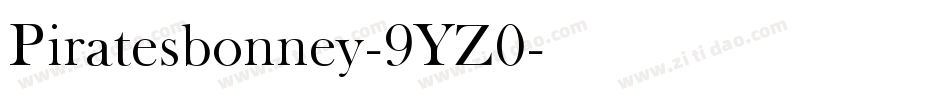 Piratesbonney-9YZ0字体转换