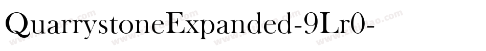QuarrystoneExpanded-9Lr0字体转换