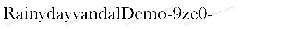 RainydayvandalDemo-9ze0字体转换