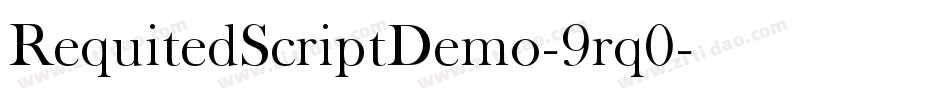 RequitedScriptDemo-9rq0字体转换