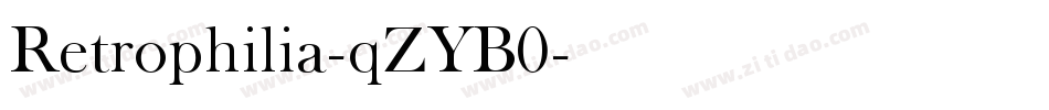 Retrophilia-qZYB0字体转换
