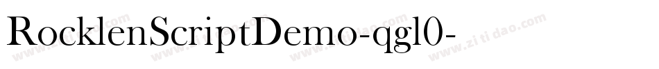 RocklenScriptDemo-qgl0字体转换