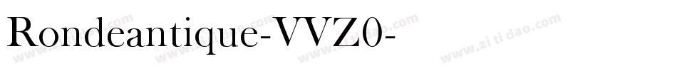 Rondeantique-VVZ0字体转换