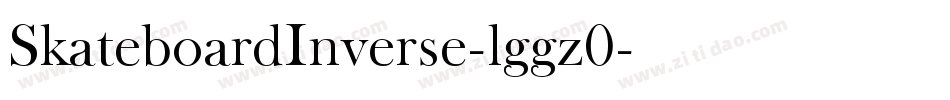 SkateboardInverse-lggz0字体转换