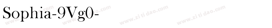Sophia-9Vg0字体转换