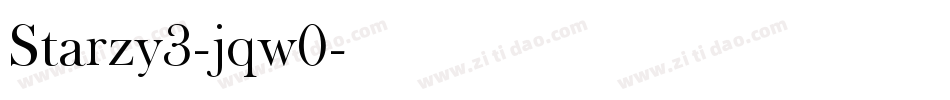 Starzy3-jqw0字体转换