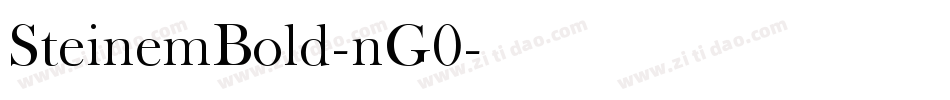 SteinemBold-nG0字体转换