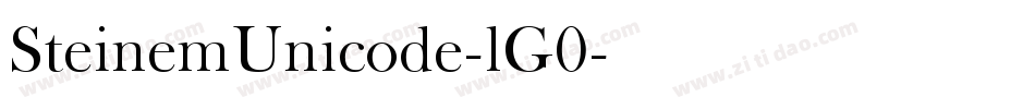 SteinemUnicode-lG0字体转换