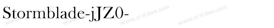 Stormblade-jJZ0字体转换