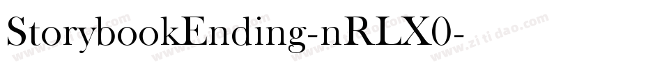 StorybookEnding-nRLX0字体转换