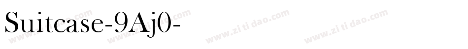 Suitcase-9Aj0字体转换