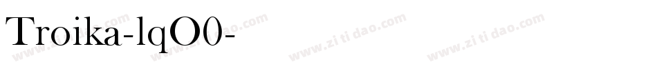 Troika-lqO0字体转换
