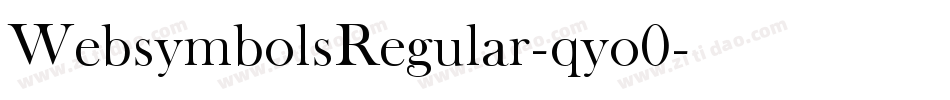 WebsymbolsRegular-qyo0字体转换