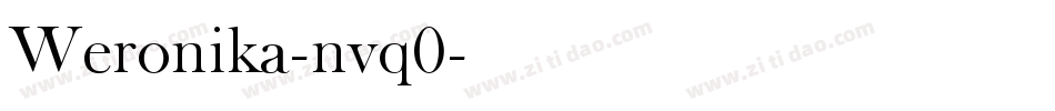 Weronika-nvq0字体转换