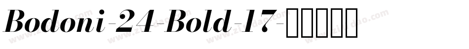 Bodoni-24-Bold-17字体转换