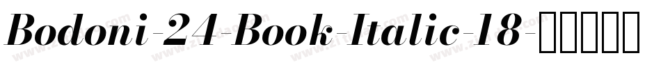 Bodoni-24-Book-Italic-18字体转换