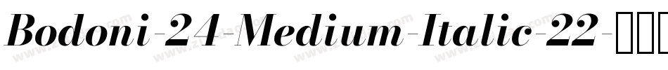 Bodoni-24-Medium-Italic-22字体转换