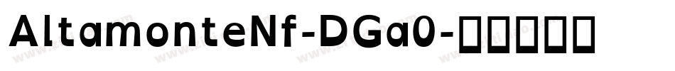 AltamonteNf-DGa0字体转换