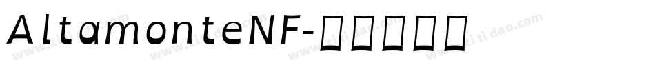 AltamonteNF字体转换