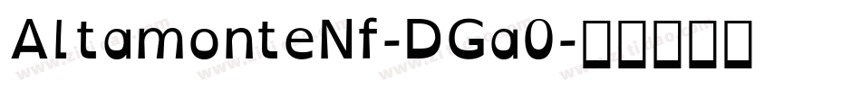AltamonteNf-DGa0字体转换