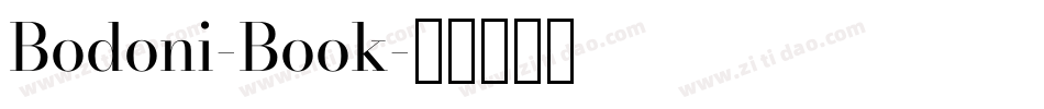 Bodoni-Book字体转换