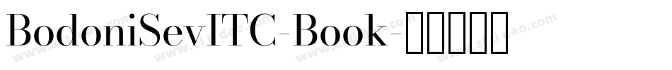 BodoniSevITC-Book字体转换