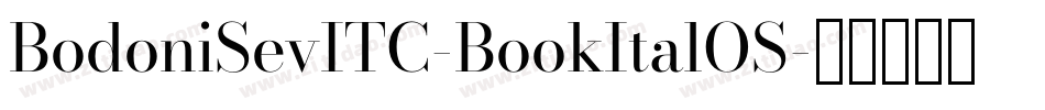 BodoniSevITC-BookItalOS字体转换