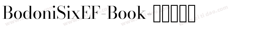 BodoniSixEF-Book字体转换