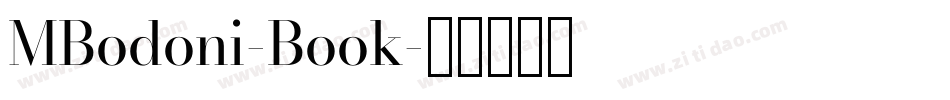 MBodoni-Book字体转换