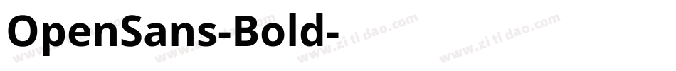 OpenSans-Bold字体转换