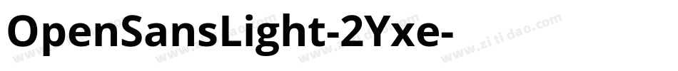 OpenSansLight-2Yxe字体转换
