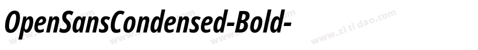 OpenSansCondensed-Bold字体转换