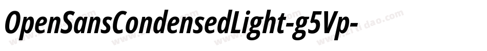 OpenSansCondensedLight-g5Vp字体转换