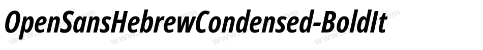 OpenSansHebrewCondensed-BoldItalic字体转换