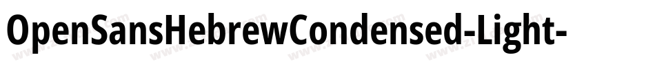 OpenSansHebrewCondensed-Light字体转换
