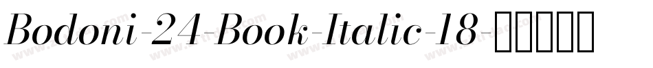 Bodoni-24-Book-Italic-18字体转换