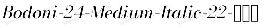 Bodoni-24-Medium-Italic-22字体转换